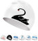 Gorro de Natación - Gorro Piscina Silicona para Mujer Hombre Adulto Adolescentes con Cabello Largo/Corto (Cisne Negro)