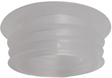 PlumbEZ Universal Clear Flush Pipe Inlet Pan Connector - Flush Cone, Flush Pipe Connector Seal, Toilet Cone Washer for Secure and Leak-Free Installation