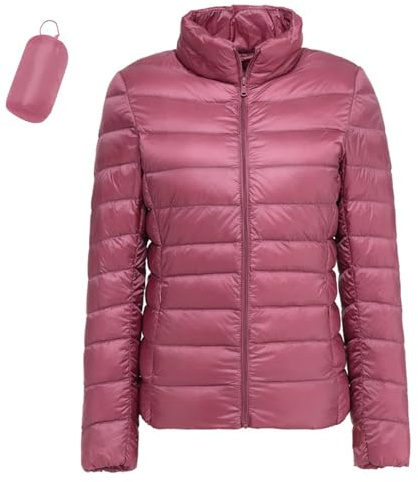 GLSAYZU Dünne Steppjacke Damen Leicht, Leichte Daunenjacke Damen, Packbare Daunenjacke Winterjacke Herbst Winter Übergang Damen