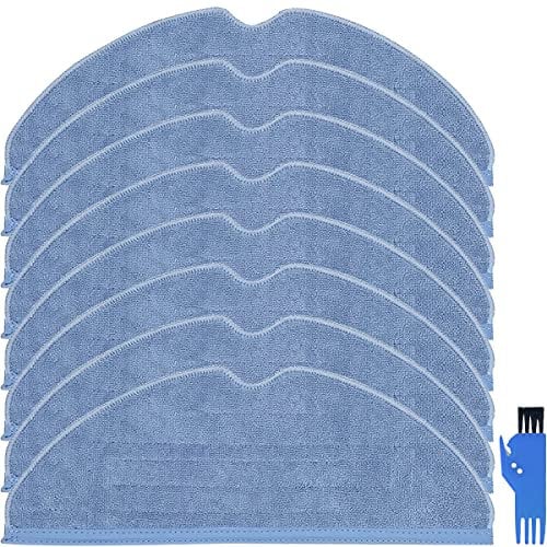 EATBALE 8 Pcs Replacement Mop Cloth for Roborock S8 S8+ S7 S7+ S7Plus / S7 MaxV / S7 MaxV Plus/S7 MaxV Ultra / S7 Pro Ultra T7 T7S+ Robot Vacuum Cleaner Accessories Microfiber Soft Pad