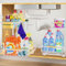 homicozy Lot de 2 Rangement sous Evier, 2 étages Métal Organisateur sous Évier Coulissant à Extraction, avec 8 Crochets& 2 Tasses, Réglable en Hauteur Rangement Evier sous Cuisine,Buanderie(Blanc)