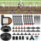 207 piedi Kit Irrigazione a Goccia Automatica con Timer l'Acqua, Kalolary Sistema Irrigazione Giardino Regolabile 1/4 1/2 con Tubi 4/7 16 mm Sistema Irrigazione Automatica Micro Goccia Prati Cortili