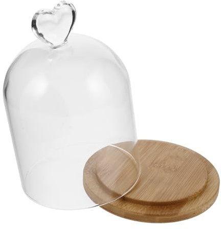 CRILSTYLEO Couvre-Verre De Fleur Conservé Globe Succulents en Verre Verre Cloche Afficher en Verre Transparent Cloche pour Toujours Roses en Verre avec Affichage De
