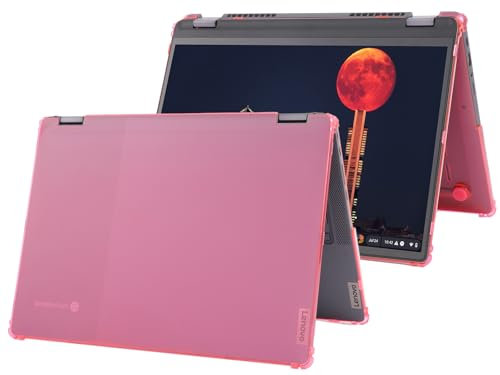 mCover Case ONLY Compatible for 2022-2025 14 Lenovo IP Flex 5 Chrome 14IAU7 (Plus) Convertible Chromebook Laptops (NOT Fitting Other Lenovo Models)- Pink