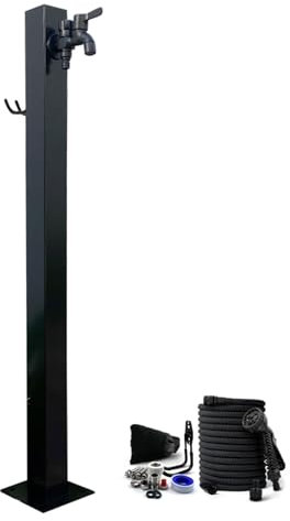 Colonne d'eau de jardin avec robinet, en acier inoxydable 304, anti-gel, pour l'arrosage et le nettoyage du jardin