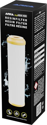 ARKA myAQUA 400 Resinfilter - entfernt sicher & effektiv selbst feinste Rückstände von Silikat, Nitrat & weitere gelöste organische sowie anorganische Stoffe (TDS) aus dem Wasser