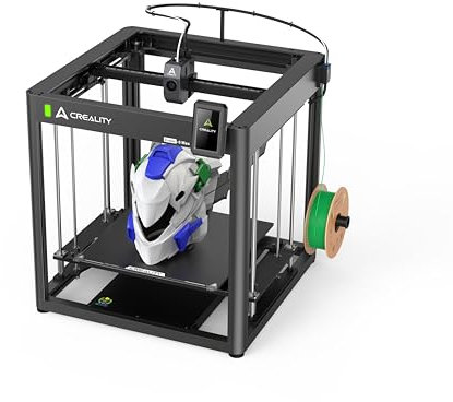 Creality Ender-5 Max 3D Drucker, Großvolumiger Helm Drucker, Ultraschnell 700 mm/s, Aluminiumrahmen, Automatische Bettnivellierung, Statusanzeige, Großes Bauraum 400 × 400 × 400 mm