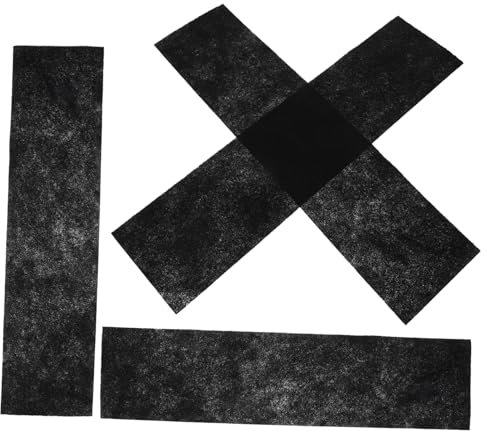 Luxshiny 4 Sheets Activated Carbon Fiber Filter Absorber Charcoal Air Vent Filter Material Condition Filters Replacement Activated Carbon Sponge Air Filter Pad Air Vents Air Filter Black