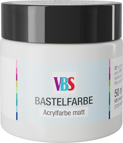 VBS Bastelfarbe 50 ml für Stein Holz Papier Metall kunststoff-sicher