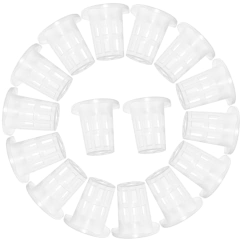 INOOMP 100 pièces Pots Hydroponiques Filet Plastique pour Culture Balcon Jardinage Petits Pots Orchidées avec Structure Aérée pour Racines Paniers Plantation Polyvalents
