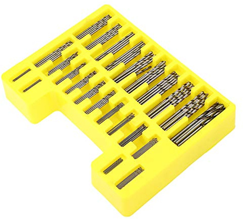 Bamjour Mikrobohrer-Set, 150-teiliges Spiralbohrer-Lochöffner-Set, Mikrobohrer-Bits, 0,4–3,2 Mm Schnellstahl, Selbstzentrierendes Bohrer-Set für Handwerk, Schmuck, Bohrwerkzeug