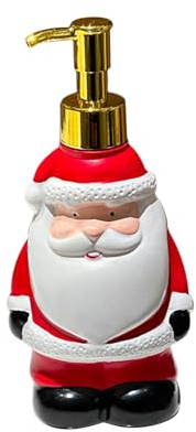 Harz Weihnachtsmann-Seifenspender - Dekorative Flüssigseifenflasche Für Badezimmer & Küche