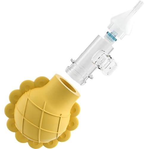 Nasenreiniger für Neugeborene Wiederverwendbar aus Silikon Gelb | Pp und As Komponenten, Waschbar, Ergonomisches Design, für Babys, zur Reinigung der Babynase