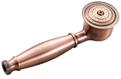 Antiker roter Kupfer-Handbrause im Vintage-Telefon-Stil, Ganzkupfer-Konstruktion, 17,8 cm mit Universal-G1/2-Anschluss