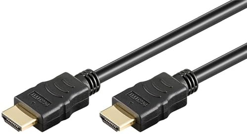 goobay Soft High Speed HDMI-Kabel 2.0 mit Ethernet 0,5 m - 4K/60 Hz - 18 Gbit/s für TV/Monitor und Beamern, Spielekonsolen/unterstützt eARC, ARC, HDR, HEC, 3D, HDCP 2.2, CEC - 80096