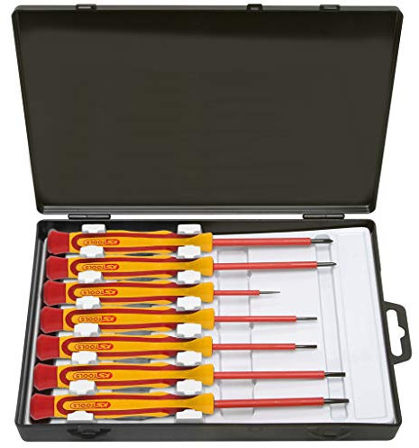 KS Tools 500.6165 VDE Precision Screwdriver Set (7 Pieces)