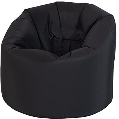 Ready Steady Bed Gaming Bean Bag Chair | Indoor Outdoor Living Room Beanbag Seat for Adults & Kids | Ergonomic Design for Body Support | Water Resistant | Durable & Comfortable (Black)