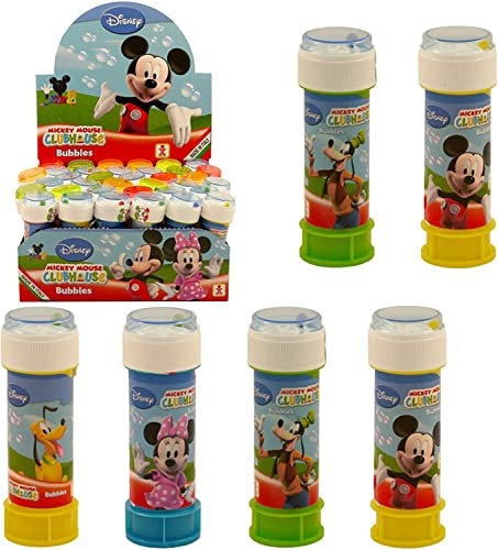 6 x MICKEY MOUSE DISNEY BUBBLES summer Party Bag Fillers Childrens outdoor toy