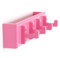 Homestyle4u 1041, Schlüsselhaken Wand, Schlüsselboard Schlüsselbrett Holz, Pink