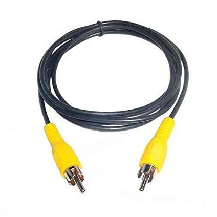 YATEK Cavo RCA Maschio - Maschio, ideale per telecamera posteriore, lunghezza 3 metri, colore: nero