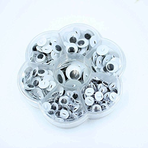 230 ojos móviles para coser, 8-15 mm de diámetro, mezclados