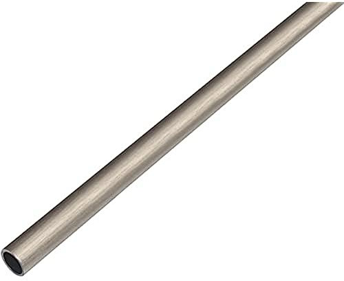 Alberts 488703 Rundrohr | Aluminium, edelstahldesign, dunkel | 1000 x 8 x 1 mm