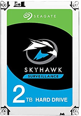 Seagate Surveillance HDD Skyhawk 2TB 2000GB Serial ATA III Internal Hard Drive - Internal Hard Drives (2000 GB, Serial ATA III, 3.5, Surveillance System, HDD, 64 MB)
