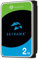 Seagate SkyHawk, interne Festplatte 2 TB HDD, für Videoaufnahme mit bis zu 64 Kameras, 3.5 Zoll, 64 MB Cache, SATA 6 Gb/s, silber, inkl. 3 Jahre Rescue Service, Modellnr.: ST2000VX008