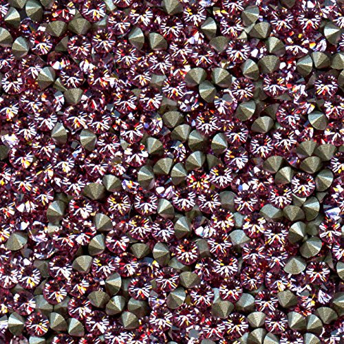 80 cristales de Swarovski con fondo cónico 2,65 mm - Color Light Rose F - 1028 PP20 LR