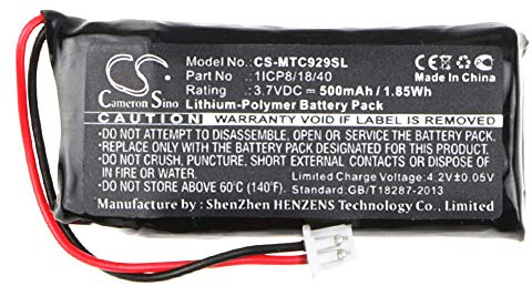 CS-MTC929SL Akku 500mAh Kompatibel mit [Midland] BT City, C929.01 Ersetzt 1ICP8/18/40