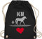 Turnbeutel Rucksack - Pferde - Taschen - Pferde-Liebe - Unisize - Schwarz - pferderucksack stalltasche pferd pferdeliebhaber pferdemotiv beutel tasche reiten pferdebeutel pferdespruch islandpferde