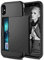Coolden for iPhone XS Max Case Wallet Cover Armor Shockproof Heavy Duty Protective Hard PC Back Soft TPU Bumper Card Holder Slot Wallet Cases Cover for iPhone XS Max Phone Case (Black)