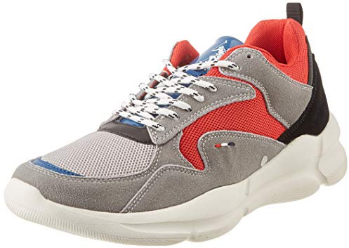 US Polo Association Herren Arvan1 Gymnastikschuhe, Mehrfarbig (Grey/Red 009), 42 EU