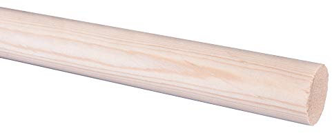 Fichte Rundstab, Rundholz, Treppensprosse, 1000mm lang, Ø 25mm, roh, geschliffen, KEINE BAUMARKTQUALITÄT