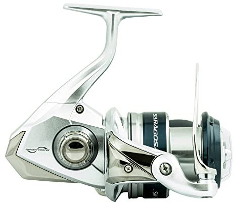 SHIMANO Moulinet Spinning Saragosa SW A 5000 XG - 450g - R.6.2:1 - RETR.105cm - Bk.10Kg - SRG5000SWAXG, Silber