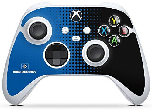 DeinDesign Skin kompatibel mit Microsoft Xbox Series S Controller Folie Sticker HSV Logo Offizielles Lizenzprodukt