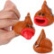 Crabitin 2 x Schlüsselanhänger mit Kackhaufen-Motiv, lustig, kleiner Streich, Antistress-Spielzeug, Geschenk Mädchen und Jungen, super Spaß beim Spielen, es ist das beste