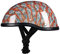 Casque Moto Jet Vintage Casque Mobylette Bols Hommes Femmes Demi-Casque De Moto Casque Ouvert Certification Dot/ECE Rétro Casque De Pilote Open Face Street Scooter Bike Moped Casque,Orange