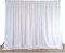 ybaymy Hochzeit Hintergrund Vorhänge Weiß Seide Fotografie 300CM X 300CM Party Hintergrund Vorhang Hochzeit Hintergrund Fotografie für Geburtstag Babydusche Deko Kulissen Hintergründe Vorhänge