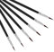 KINBOM 6pcs Detail Paint Brush Set, Fine Tip Paint Brush Miniature Painting Detailing Brushes Kit for Art Watercolor Acrylic Oil Face Nail Scale Model Painting Line Drawing (Black)