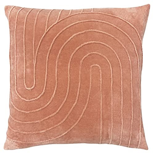 furn. Mangata Feather Filled Cushion, Cotton, Blush