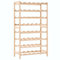 Makastle Weinregal aus Holz, Flaschenregal für 48 Flaschen, freistehend Flaschenständer Weinflaschenhalter Weinständer für Küche, Bar, Esszimmer, 57,5 x 28 x 102 cm Zedernholz