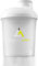 Musclelinx Sports Nutrition Protein shaker screw top 100% LEAK PROOF drinks bottle 400ml by Musc (White 400ml)