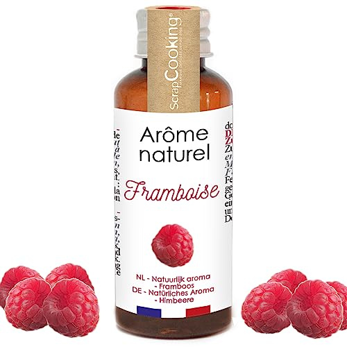 ScrapCooking - Arôme Naturel Liquide de Framboise 40ml - Arôme Framboise pour Pâtisserie, Yaourts, Gâteaux, Cheesecakes, Biscuits, Entremets, Mousses, Glaces, Smoothies - 4394