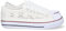 shoes&blues.es 73378-Zapatilla Plana para Mujer, Comoda, Estilo Bamba, con Material Bordado y Calado, Transpirable, y Cierre de Cordones. Talla 36 Blanco