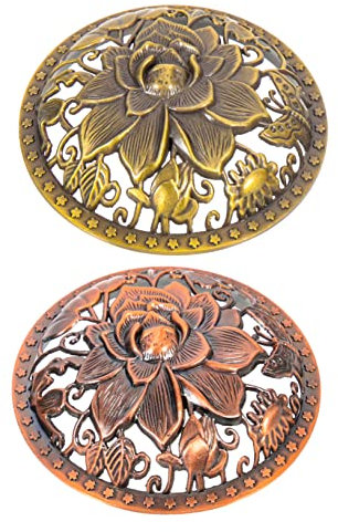 Levemolo 2 Stück Weihrauchbrenner Abdeckungen Kerzenglas Deckel Exquisite Aromakerzen Aufsätze Duftkerzenabdeckung Räuchergefäß-Abdeckung Geschmücktes Zubehör Dekorative Kerze Vintage-Zubehör Gusseise