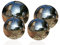 rightclick Set Of 4 Stainless Steel Gazing Balls Reflective Smooth Mirror-Balls For Home Garden Patio Backyard Lawn Decoration Outdoor Garden Ornament