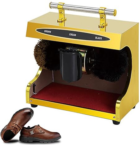 Cireuse de chaussures entièrement automatique, cireuse de chaussures à capteur infrarouge avec fonctions de poussière, de polissage et d'éclaircissement et brosse double combinée pour la famille