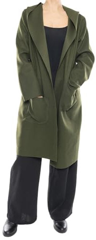Spolverino con Cappuccio (Verde Militare)