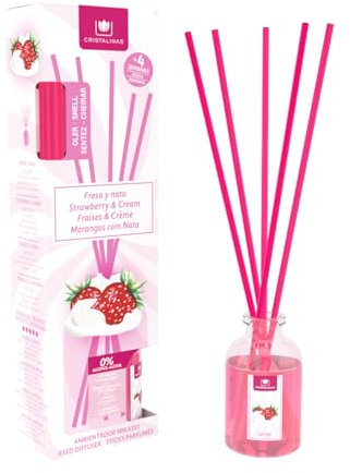 CRISTALINAS Ambientador Mikado 30ml (Fresa y Nata)